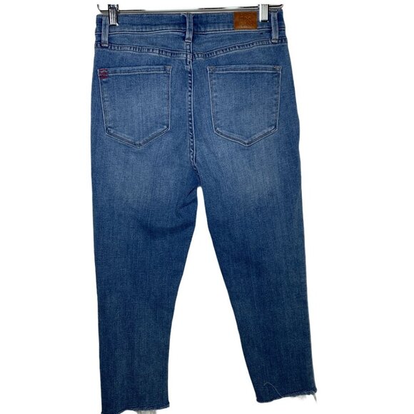 BDG Urban Outfitters High Rise Crop Skinny Jeans Size 28 Blue Stretch - Picture 5 of 12